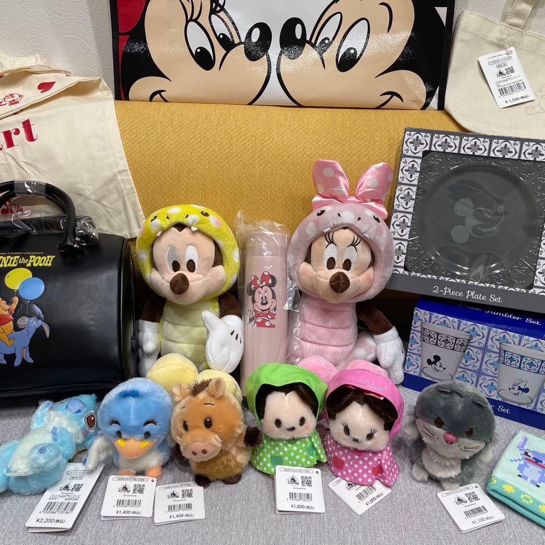 G★ディズニーストア★ラッキーバッグ★19点まとめ売り★ぬいぐるみ★ボストン
