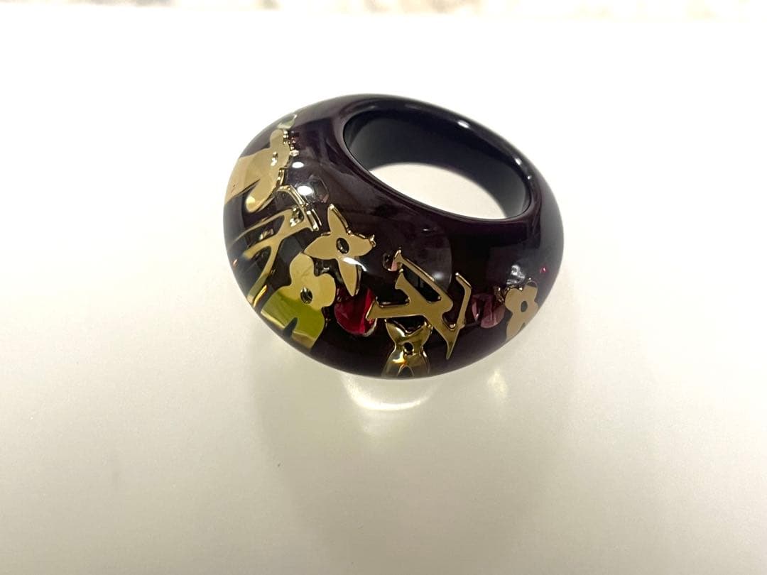 美品　ルイヴィトン LV バーグアンクルージョン モノグラム リング M