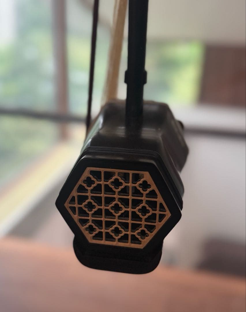 名師堂 黒檀 二胡 弓あり ケース付き 中国弦楽器