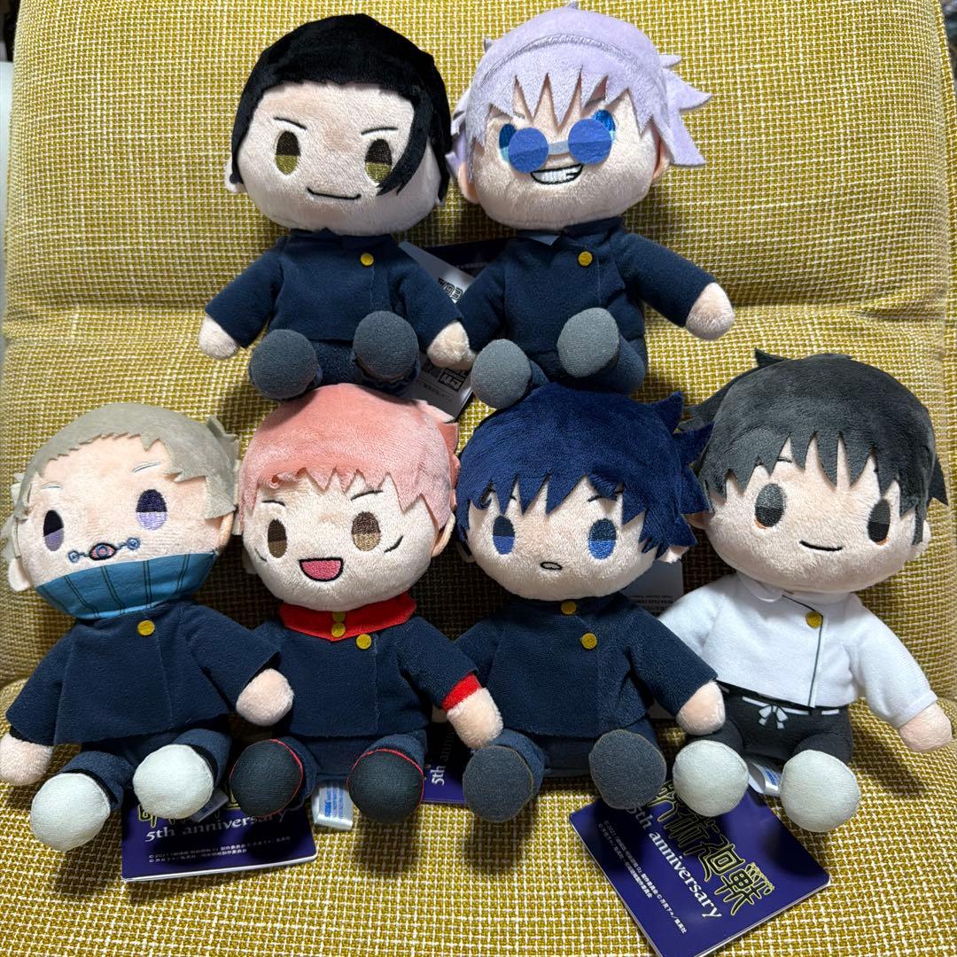 ラウワン限定【呪術廻戦】5周年ぬいぐるみ 6種コンプセット