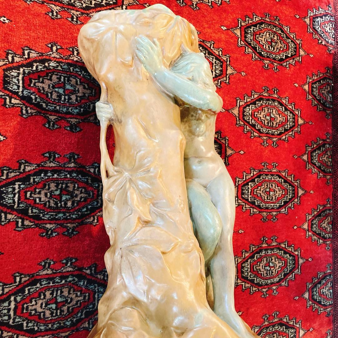 アーネスト・ブシエール　アール・ヌーヴォー　陶芸　美術品　アンティーク