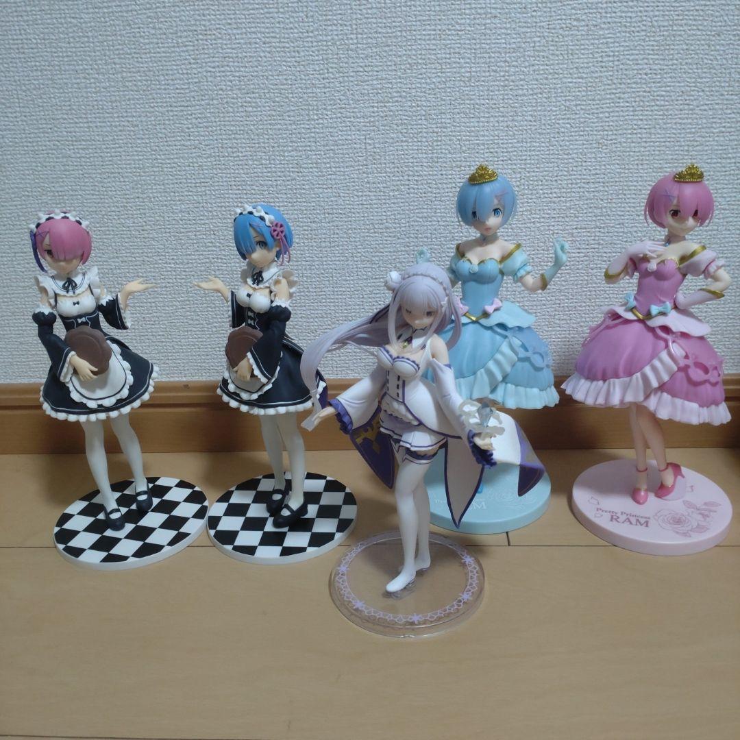 Re:ゼロから始める異世界生活B賞　エミリア　フィギュア　プライズレム　ラム
