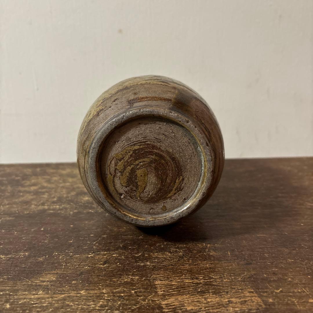 古い美濃　瀬戸徳利　江戸　明治　花入　酒器　アンティーク　古道具　花器　李朝