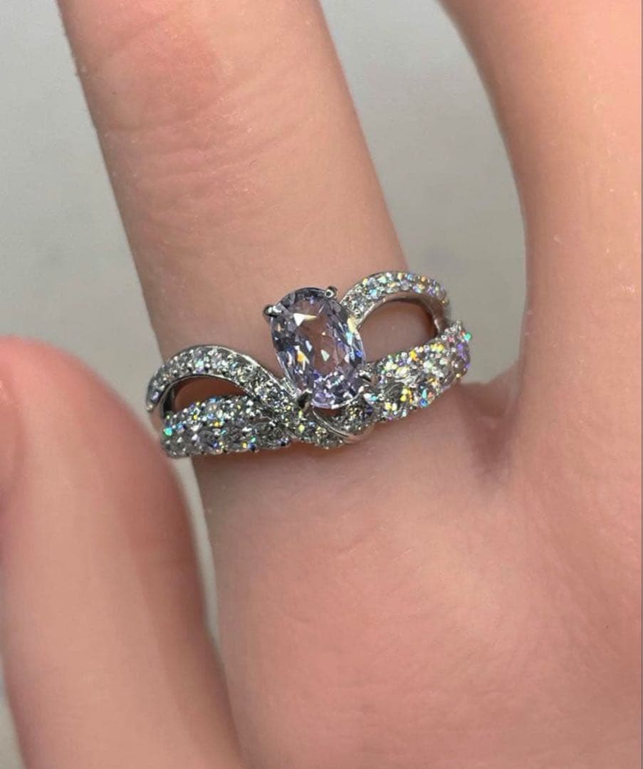 専用JL226★最高級 大粒ターフェアイト1.076ct D リング ソ付