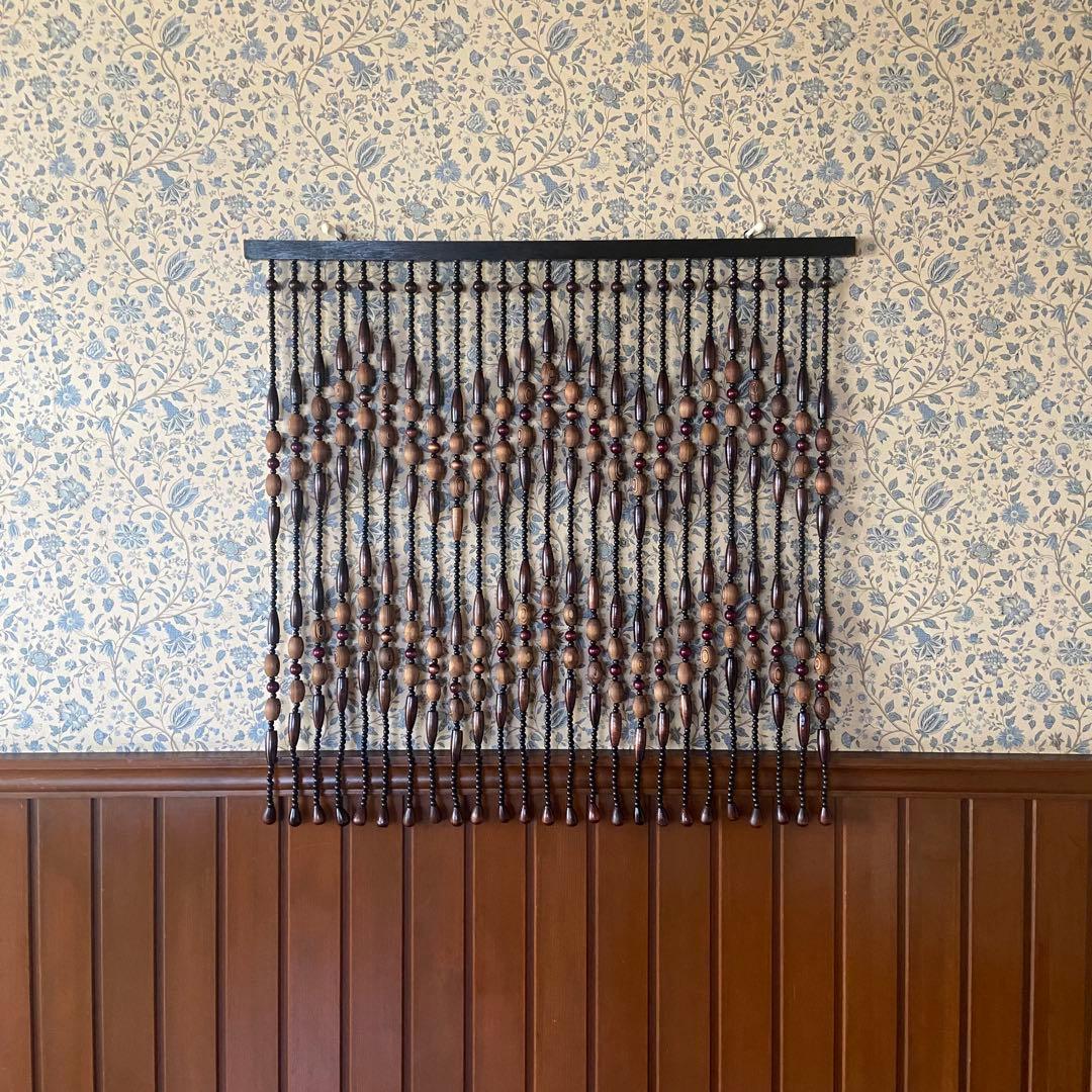 昭和レトロ　珠のれん　暖簾　当時物　アンティーク