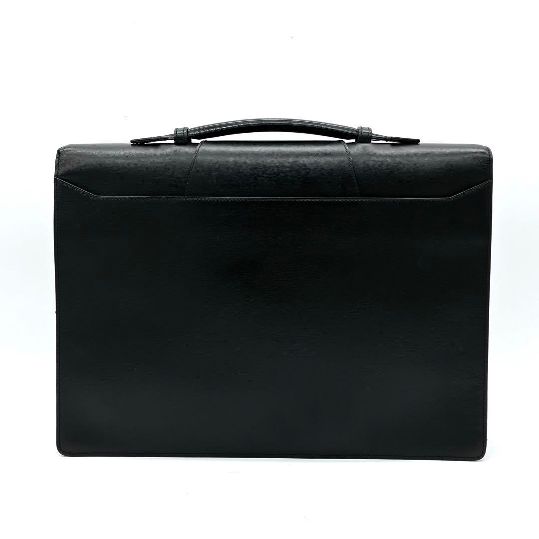 【Cartier】ビジネスバッグ　ブリーフケース　レザー　ブラック