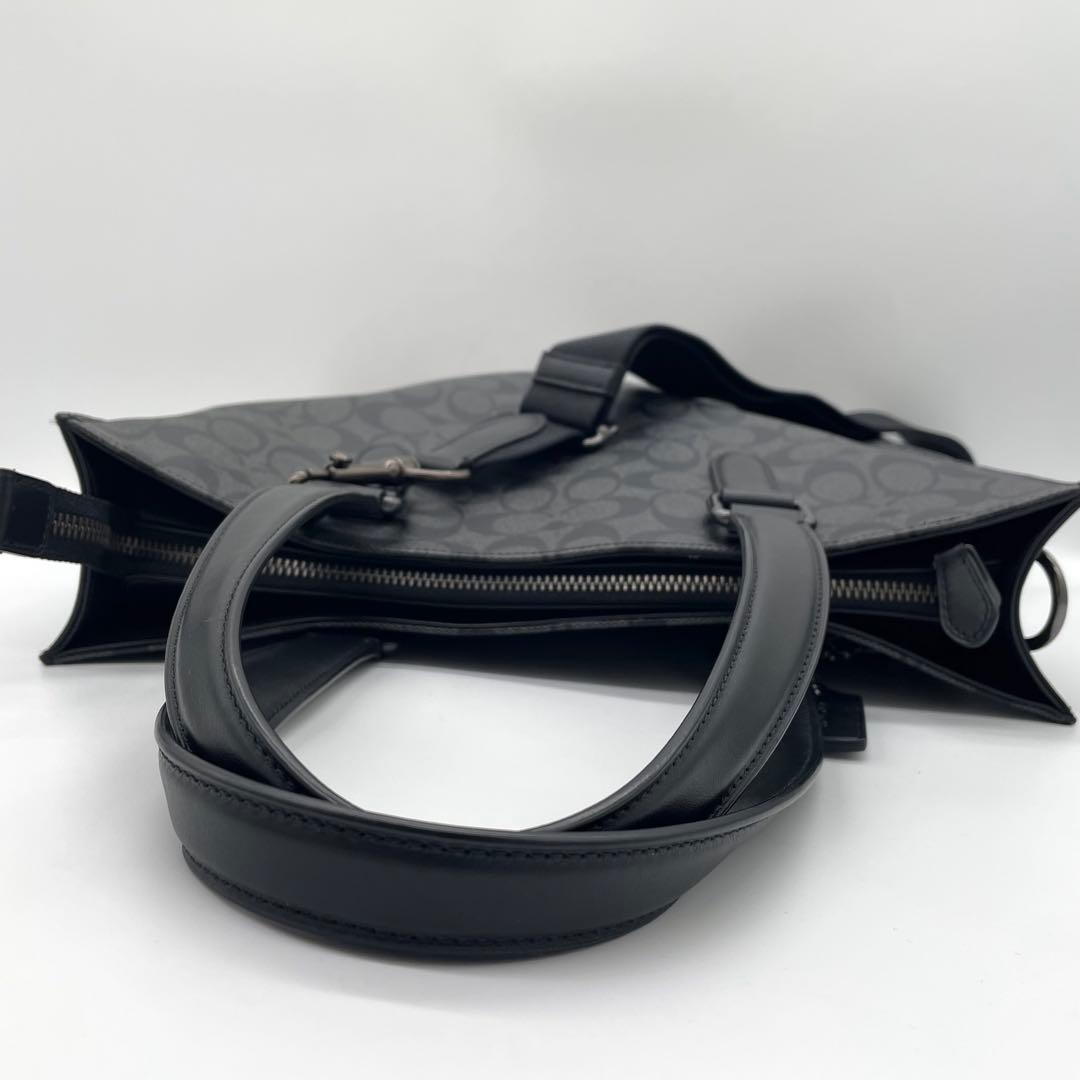 【極美品】コーチ　ビジネス　トートバッグ　グラハム　シグネチャー　2way
