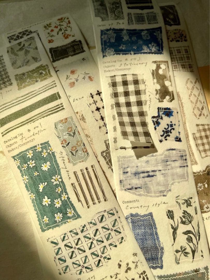 pion《花布》海外マスキングテープ　マステ 【1800】