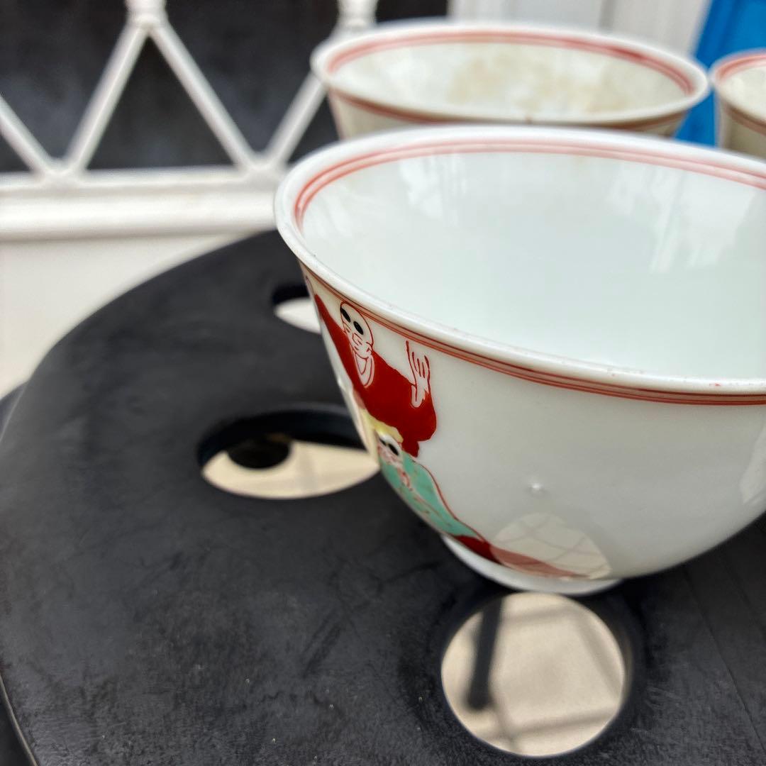 中国美術品　明成化年製　染め付け　仙人　レトロ