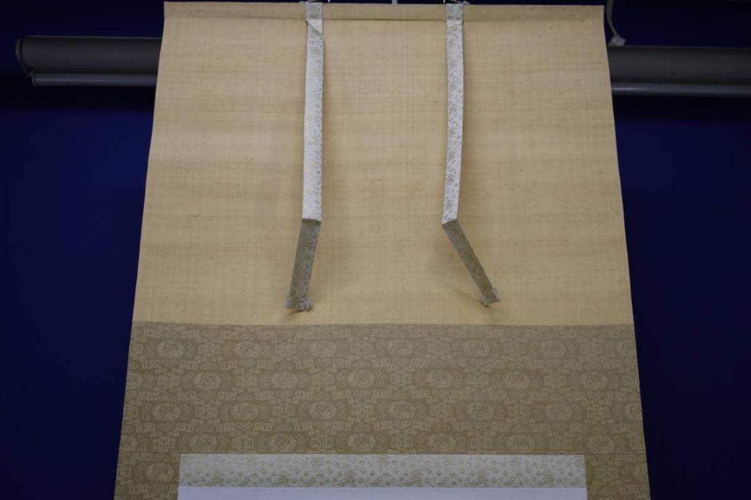 真作/渡辺公観/寿老人鶴図/寿星伴鶴図/桐共箱付/布袋屋掛軸HH-86