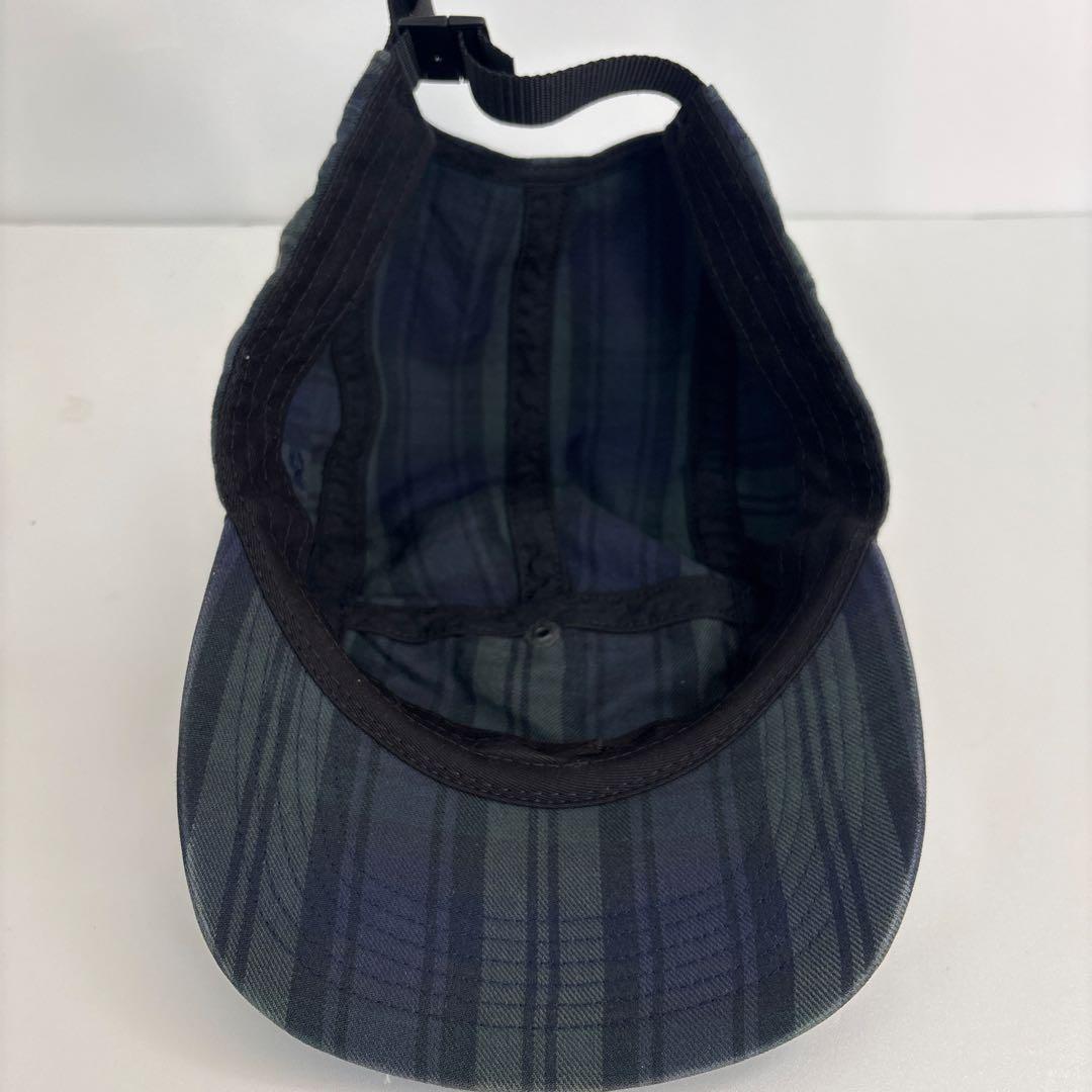 Supreme ジェットキャップ　帽子　チェック　ポケット付　ボックスロゴ