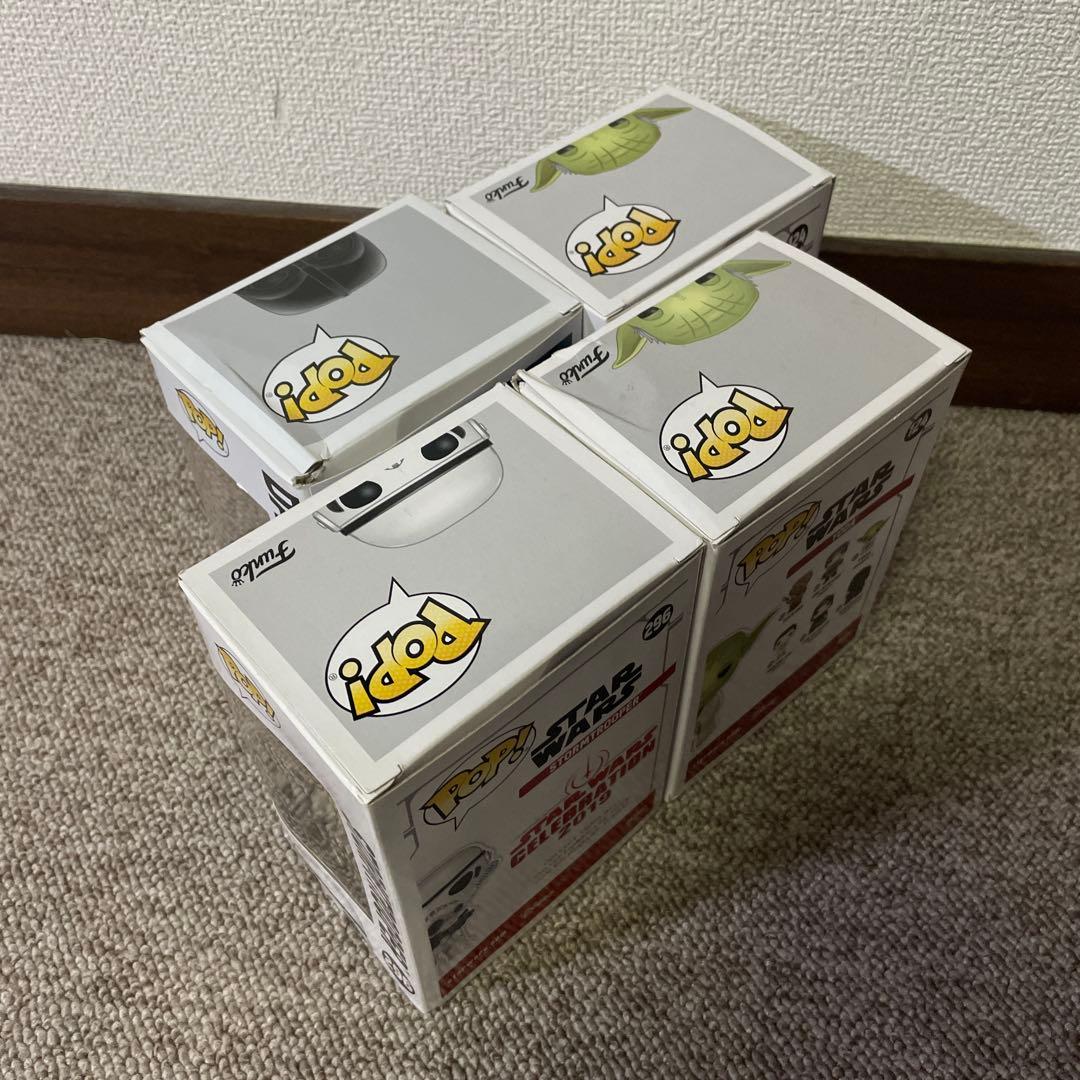 【限定4種】ファンコポップ スターウォーズ クロム ヨーダ ベイダー トルーパー