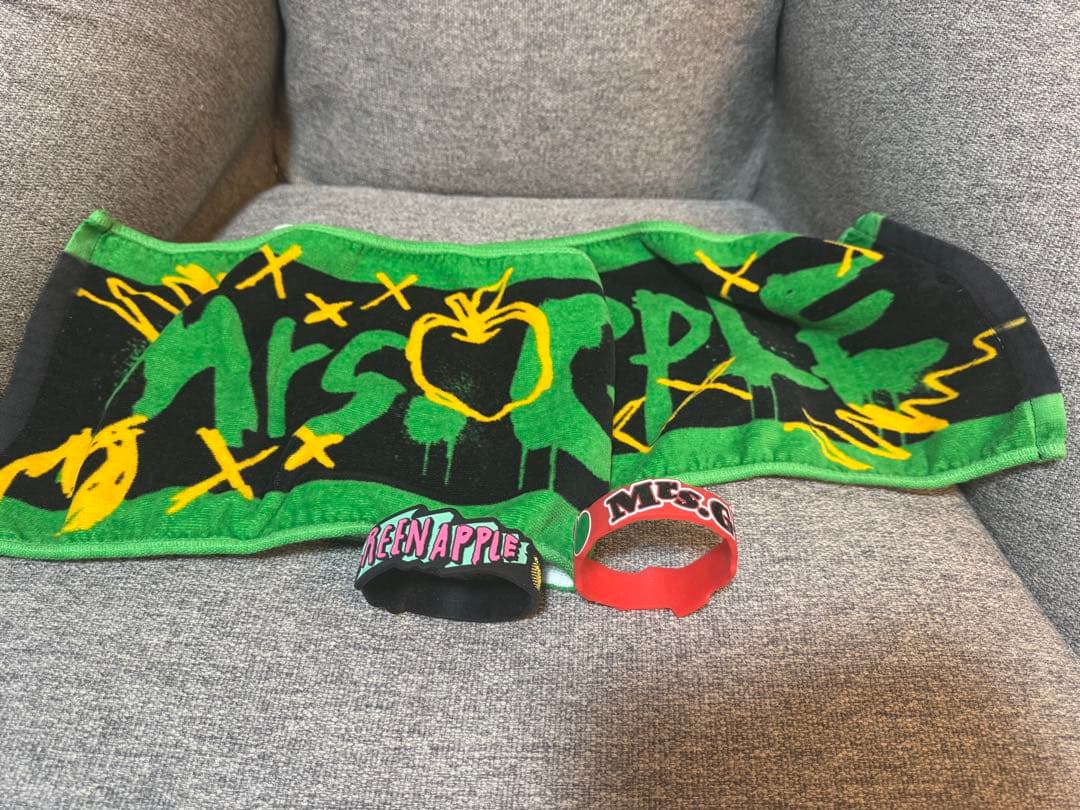GREEN APPLE ラバーバンド　タオル　セット