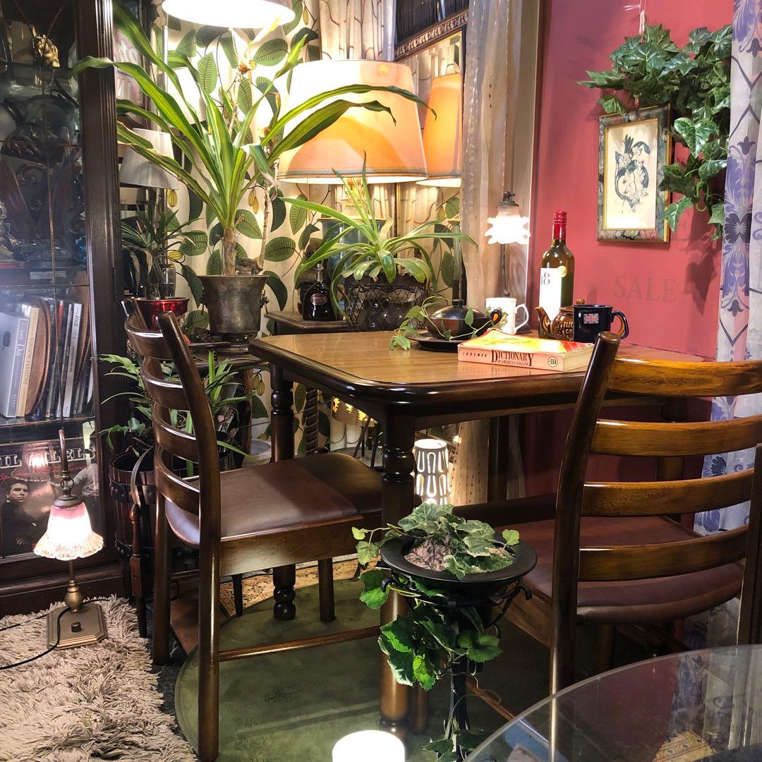 Daichi ヴィンテージ コロニアル コンパクトダイニングテーブル