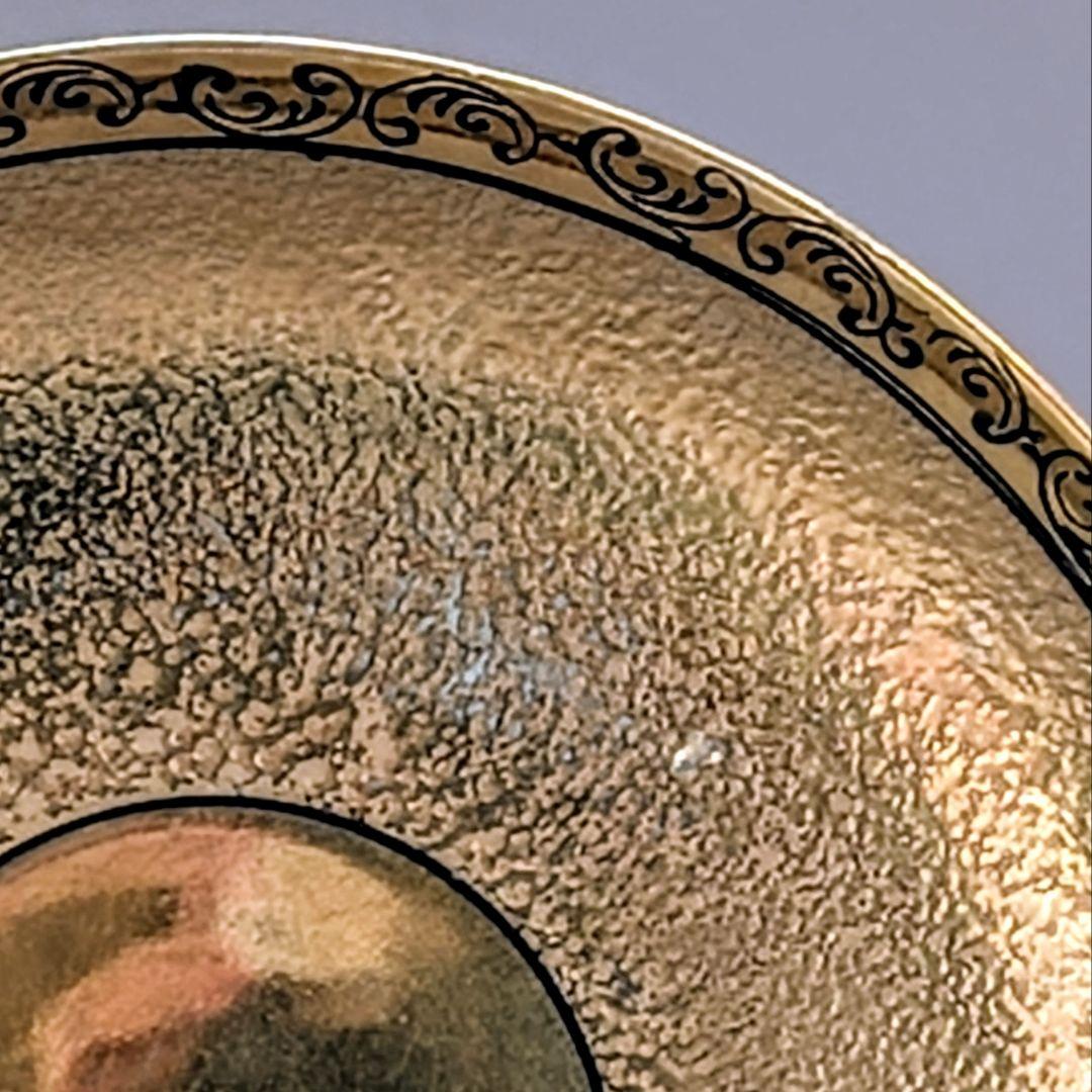 オールドニッポン 大銘品! 金彩エッチング クサラシ技法 カップ＆ソーサー