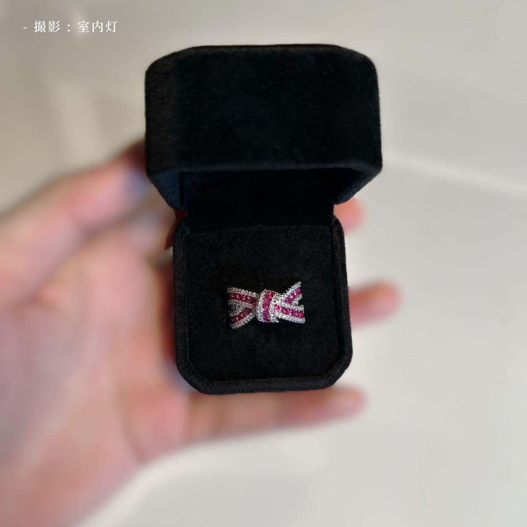 遺品整理　アンティーク　ヴィンテージ　リボンデザイン　ダイヤモンド　ルビー