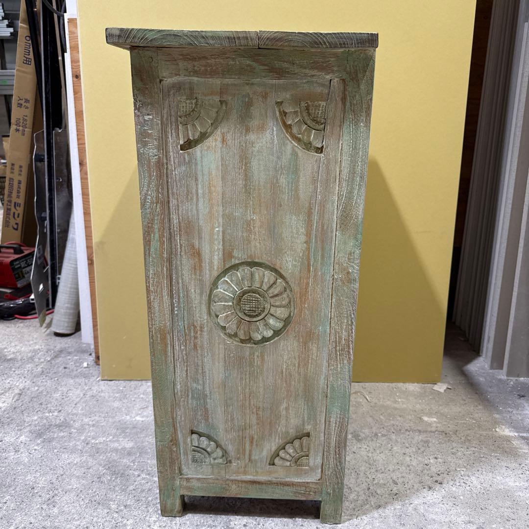 アンティーク　家具　木製家具 アジアンスタイル　バリ風　彫刻入り