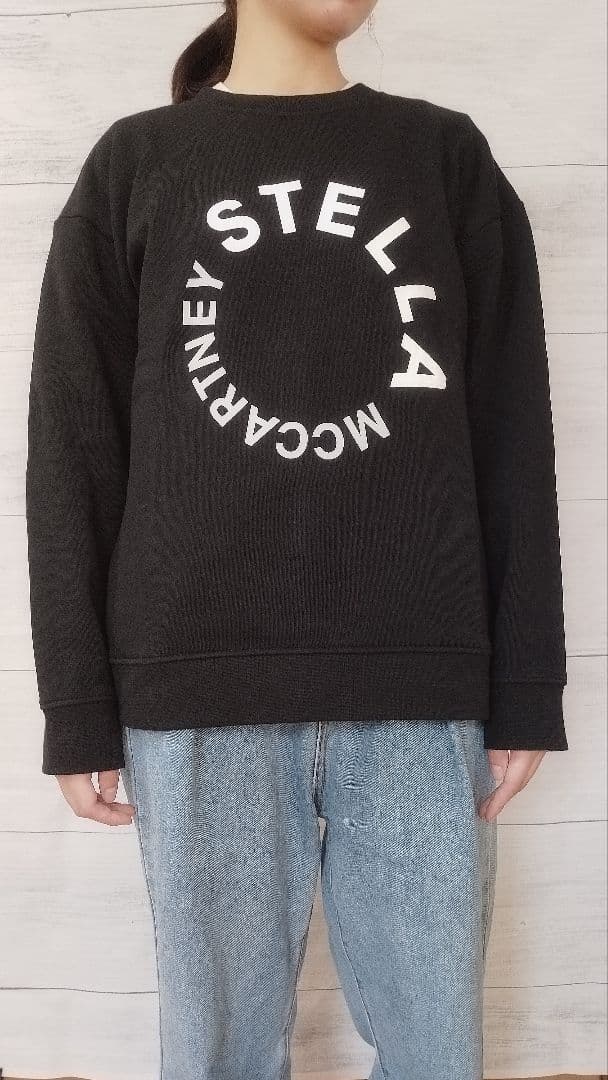 大人もOK! ステラマッカートニー ロゴ 長袖 スウェットシャツ
