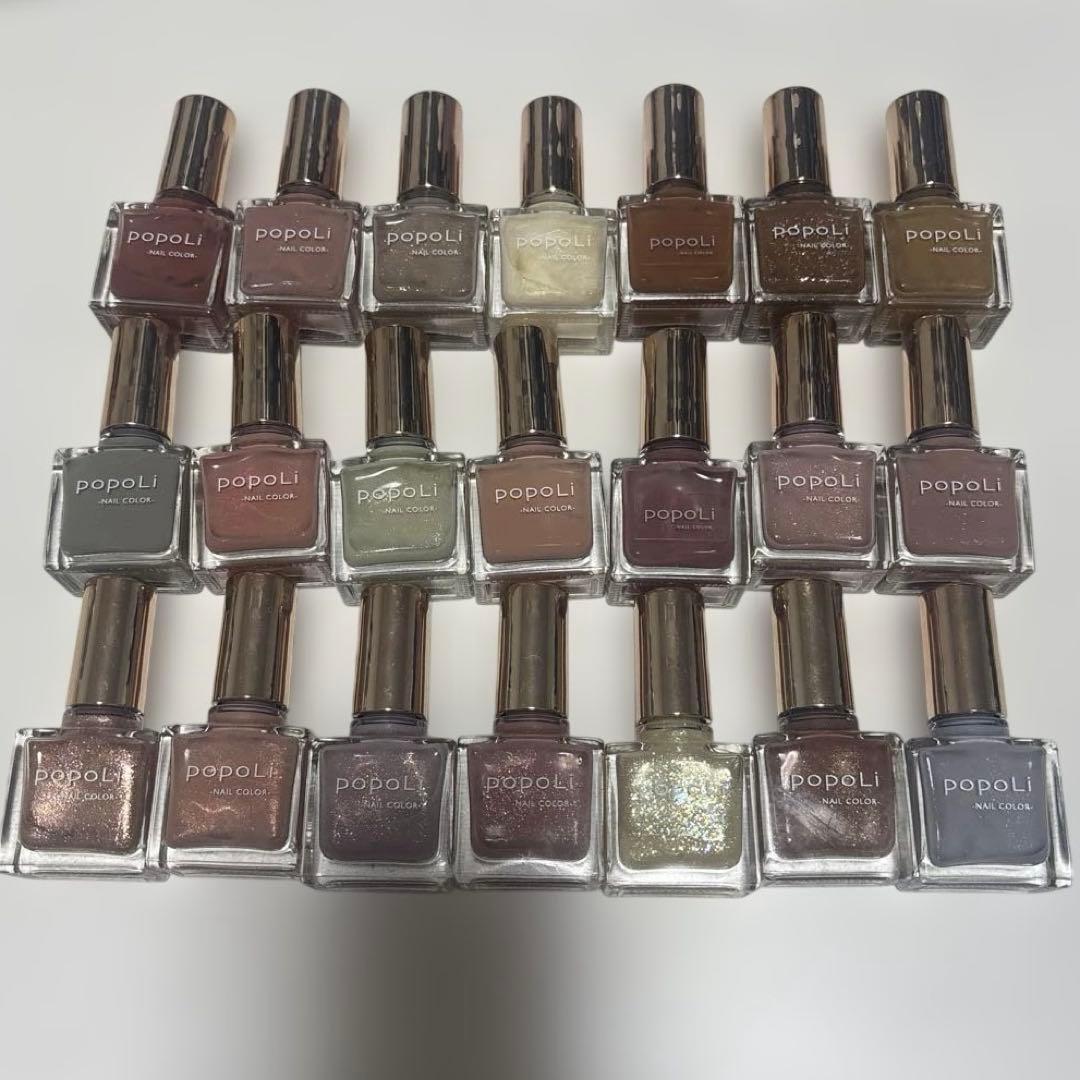 popoLi ネイルポリッシュ　21本セット
