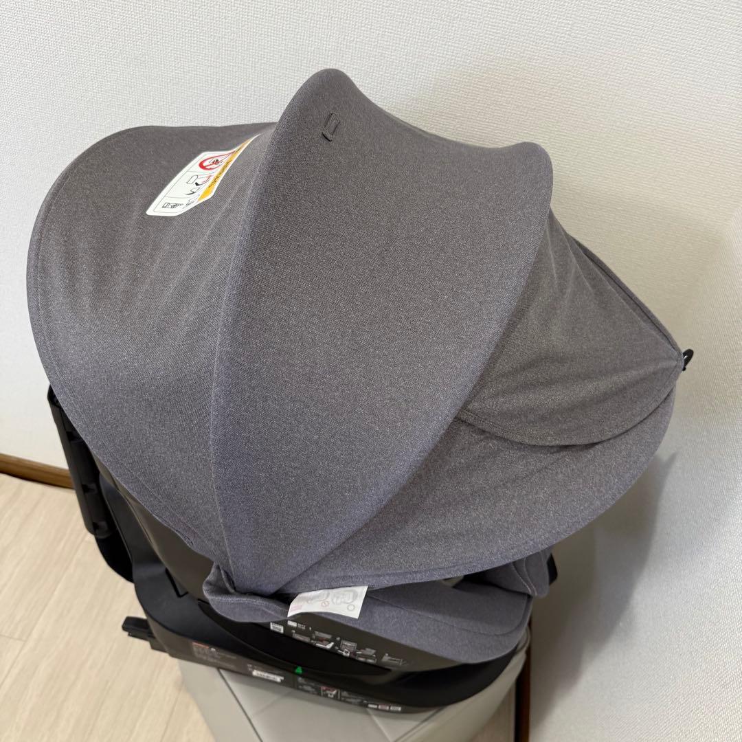 【美品】新生児 エールべべクルット5iプレミアム グレーラテ