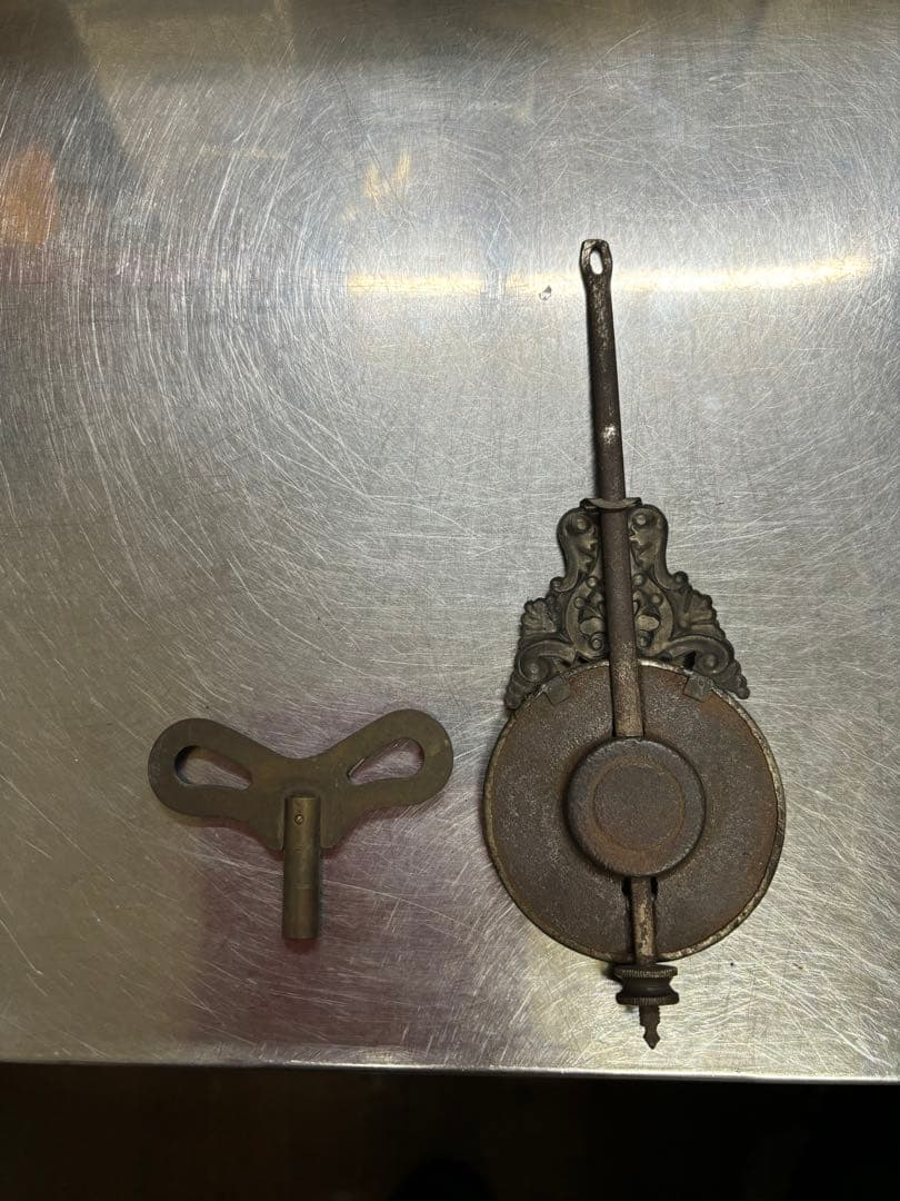 愛知時計 柱時計 ゼンマイ式 ボンボン時計 振り子時計 昭和レトロ 八角時計