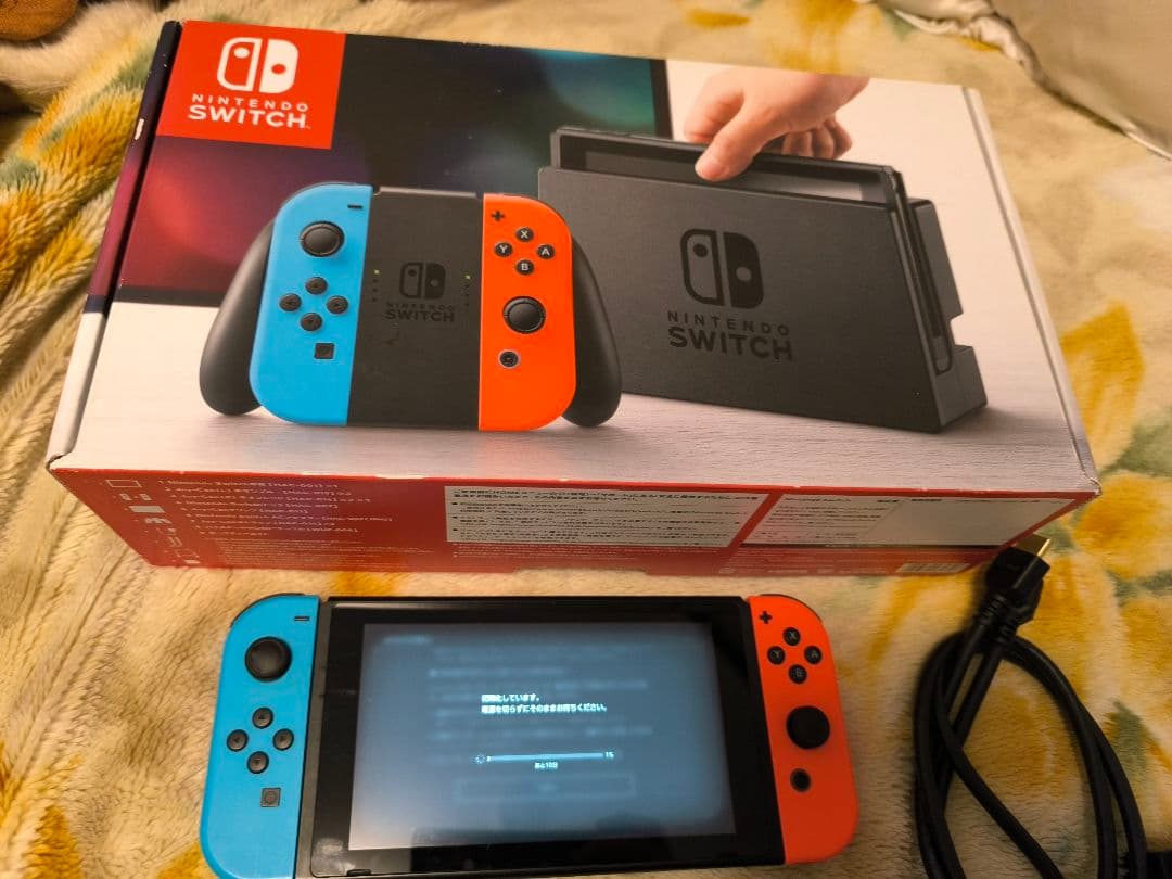 み*ま様 【プロコン付】Nintendo Switch 本体 ネオンブルー/ネオ