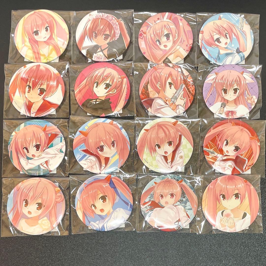 緋弾のアリア くじ引き堂 アリアバースデーD賞 缶バッジ 全16種 コンプリート