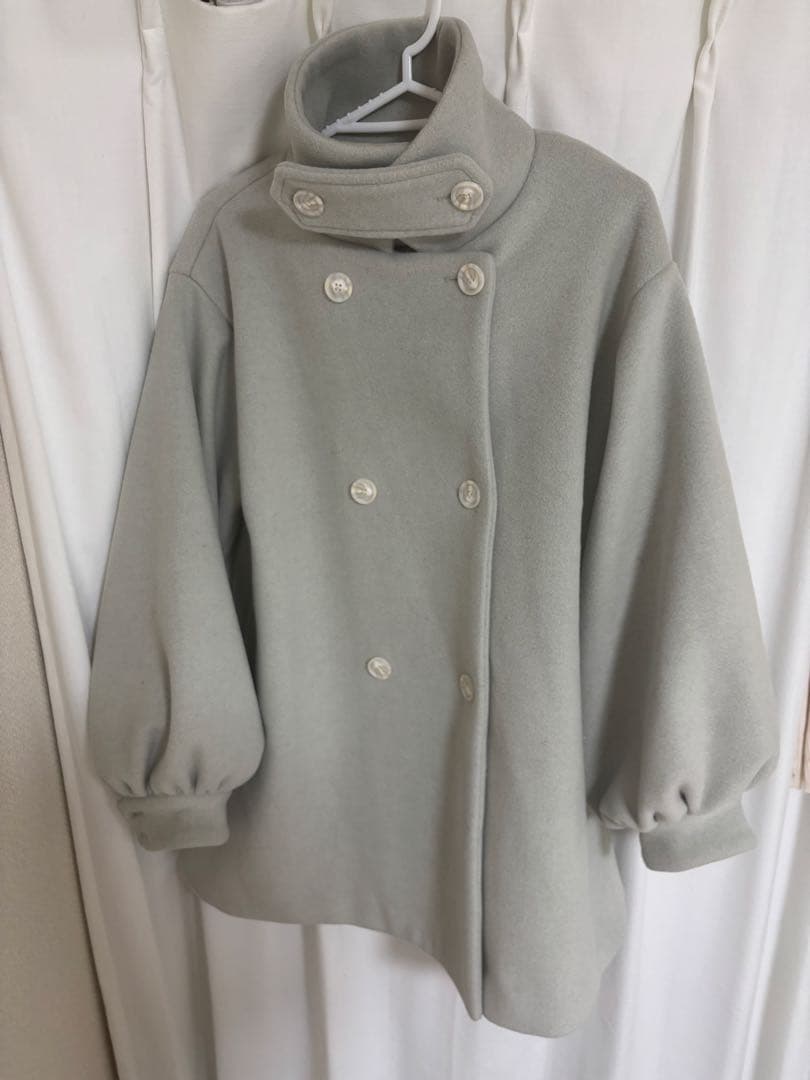 ジャケット・アウター muguet stand collar midi coat MINT