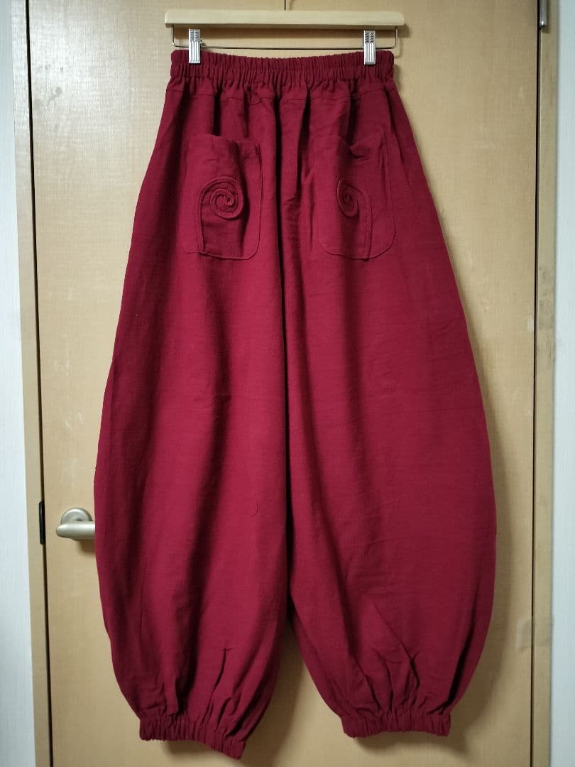 エスニック　アラジンパンツ　天然コットstonewash　男女共用　タイ製B3