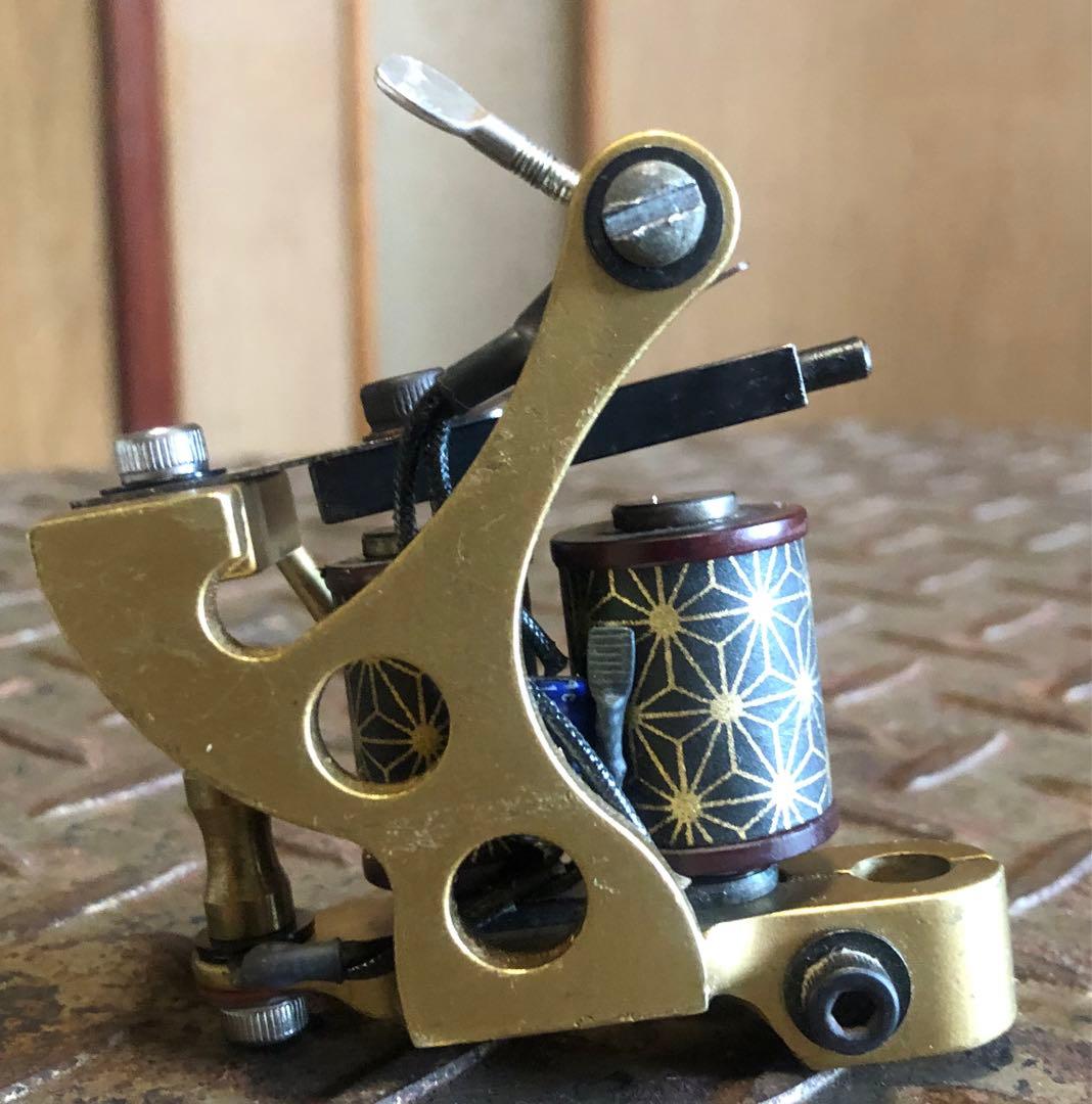 wizard製 タトゥーマシン コイル ゴールド