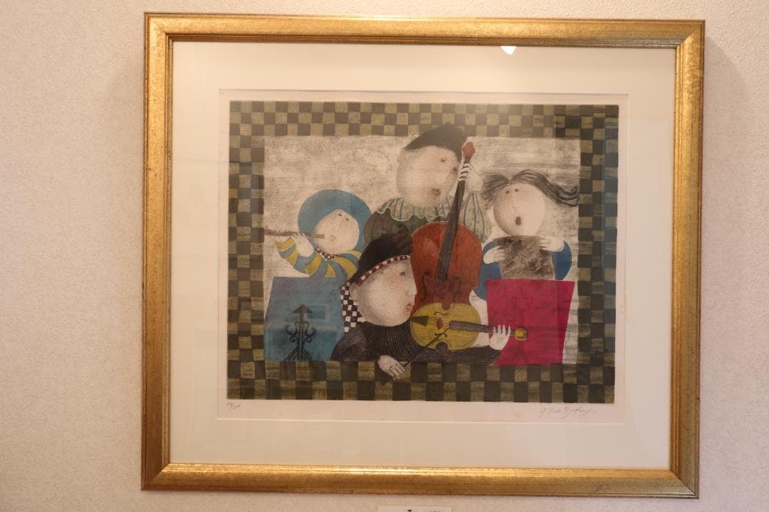 ブーランジェ★「窓」★リトグラフ★大判★作家サイン・黄袋・箱あり