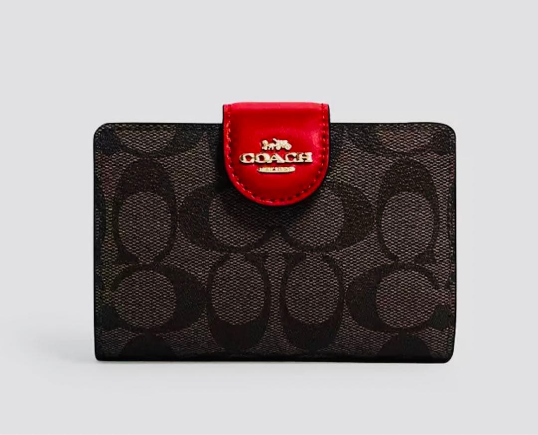 本日限定価格❤️新品☆COACH 折り財布　シグネチャー レザー 折り財布
