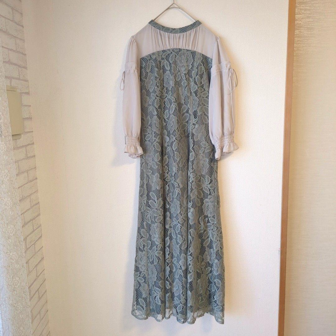 美品 niana ニアナ パーティードレス L 大きい ゆったりオケージョン