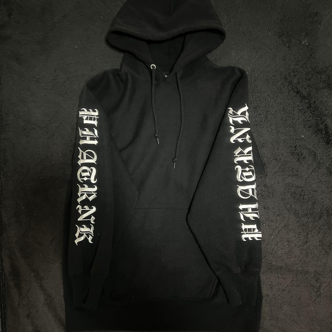 M　PHATRNK ブラック フード付きパーカー