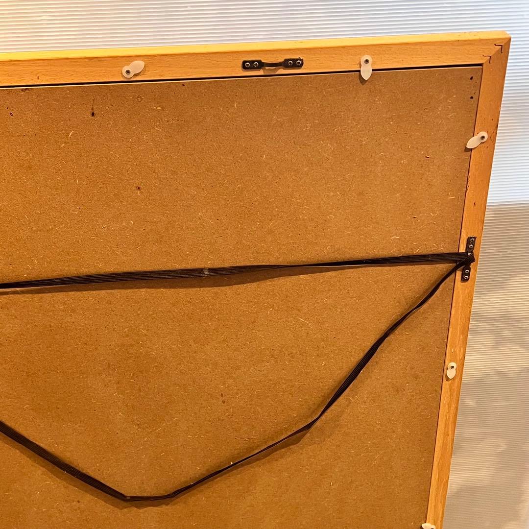 水墨画　三輪晁勢　木版画　『五重塔』　額縁入り　インテリア　壁掛け