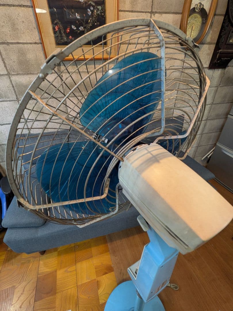 P594 日立 名機 レトロ扇風機 S-858型 希少 稼働品 昭和レトロ