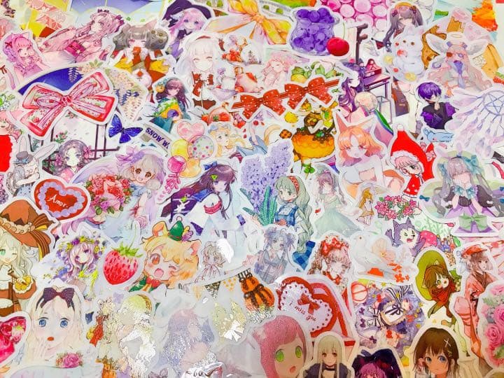 可愛いい❤️❤️人物マステフレークシール( ⸝⸝•ᴗ•⸝⸝ )162