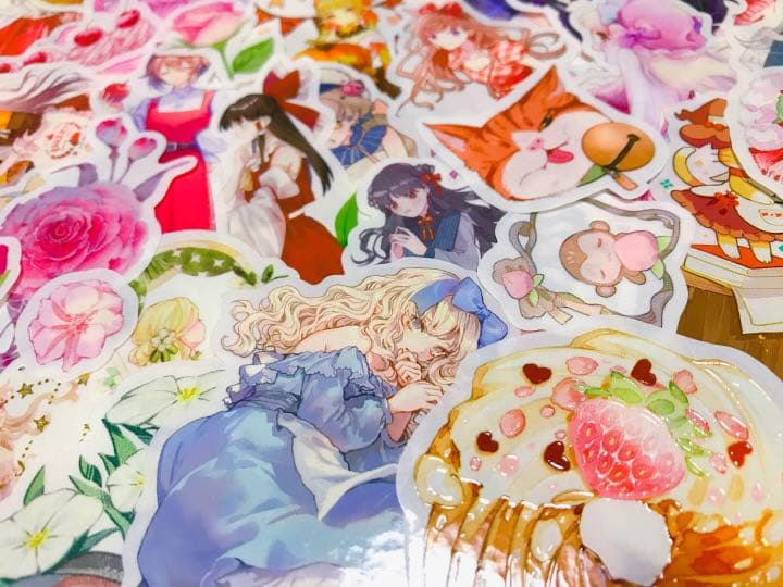 可愛いい❤️❤️人物マステフレークシール( ⸝⸝•ᴗ•⸝⸝ )162