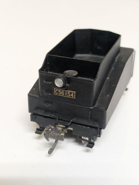 Yジャンク品】鉄道模型 テンダー(炭水車) C56 154 欠品あり 部品取りS