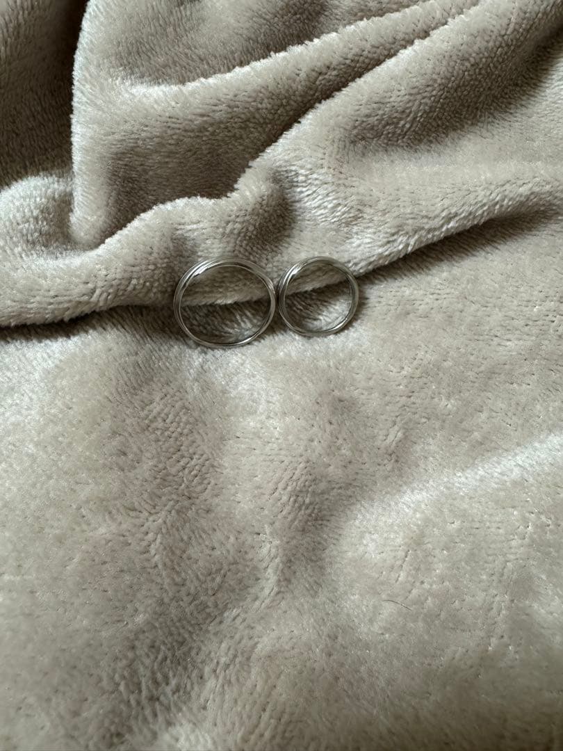 pt1000 イニシャル入り　リングセット