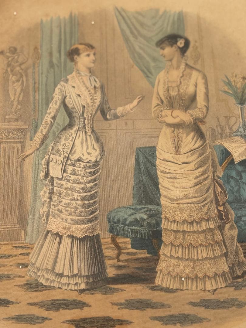 フランス　蚤の市　額　壁掛け　ブロカント