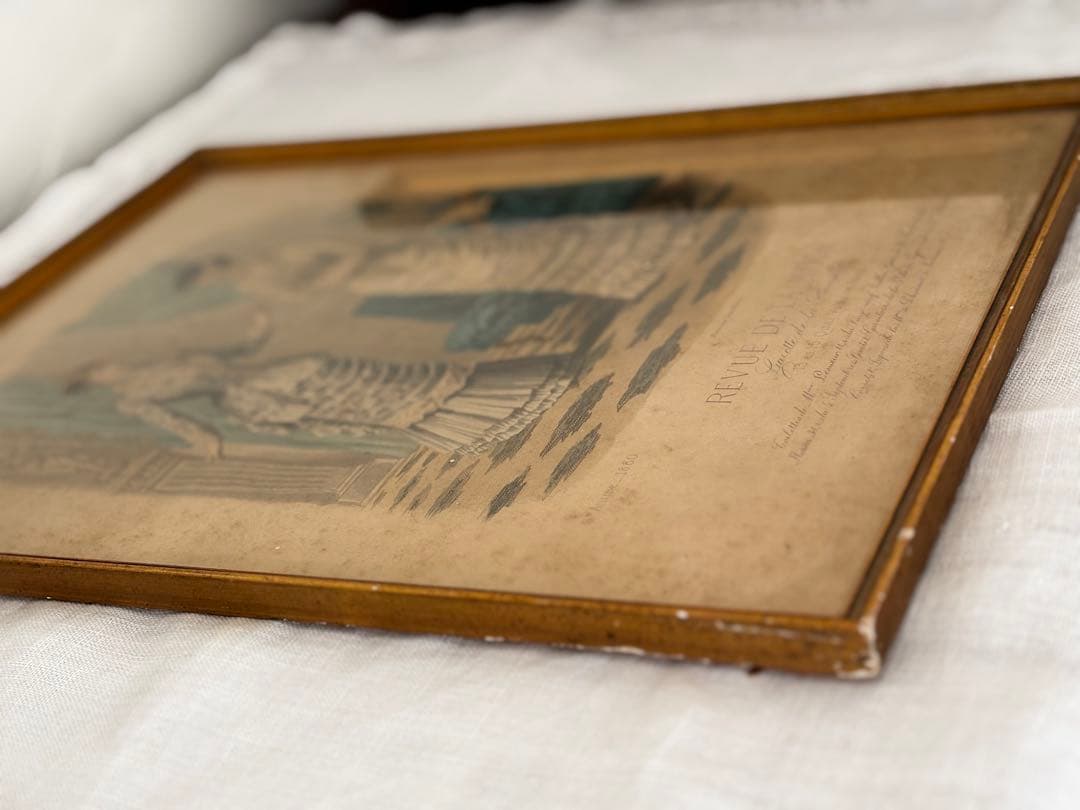 フランス　蚤の市　額　壁掛け　ブロカント