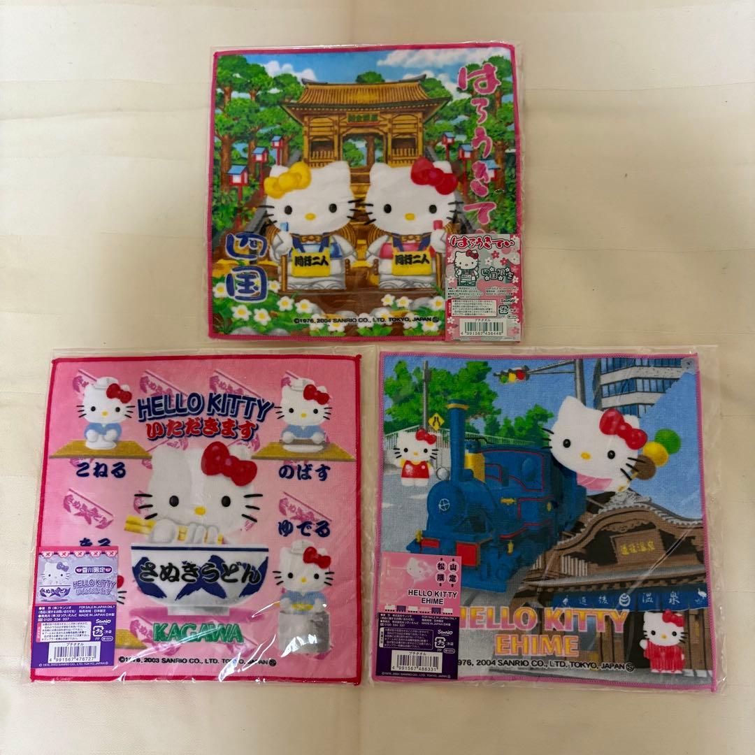 ハローキティー　ご当地プチタオル　43枚　まとめ売り