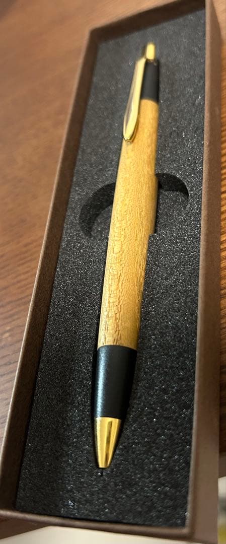 ボナンペン シャーペン 桑 真鍮金具 木軸