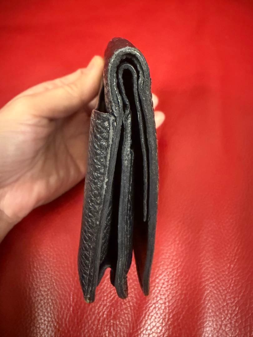 HERMES ドゴン 小銭入れ 本革 黒 トゴ