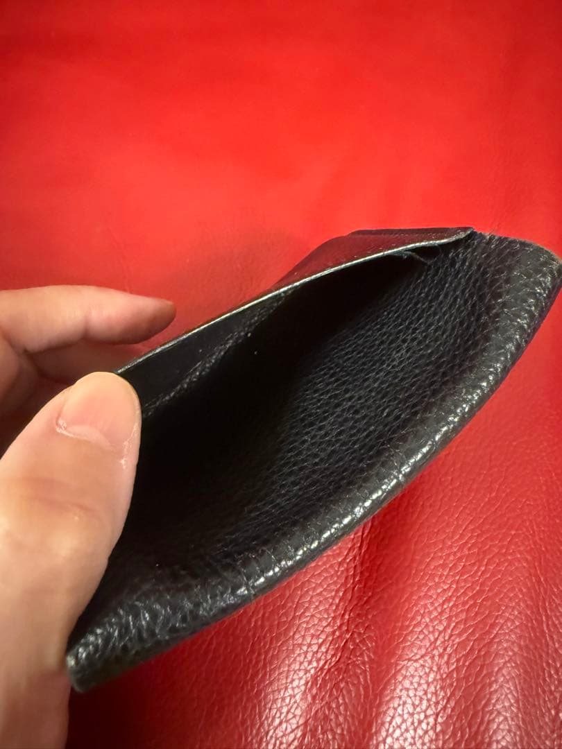 HERMES ドゴン 小銭入れ 本革 黒 トゴ