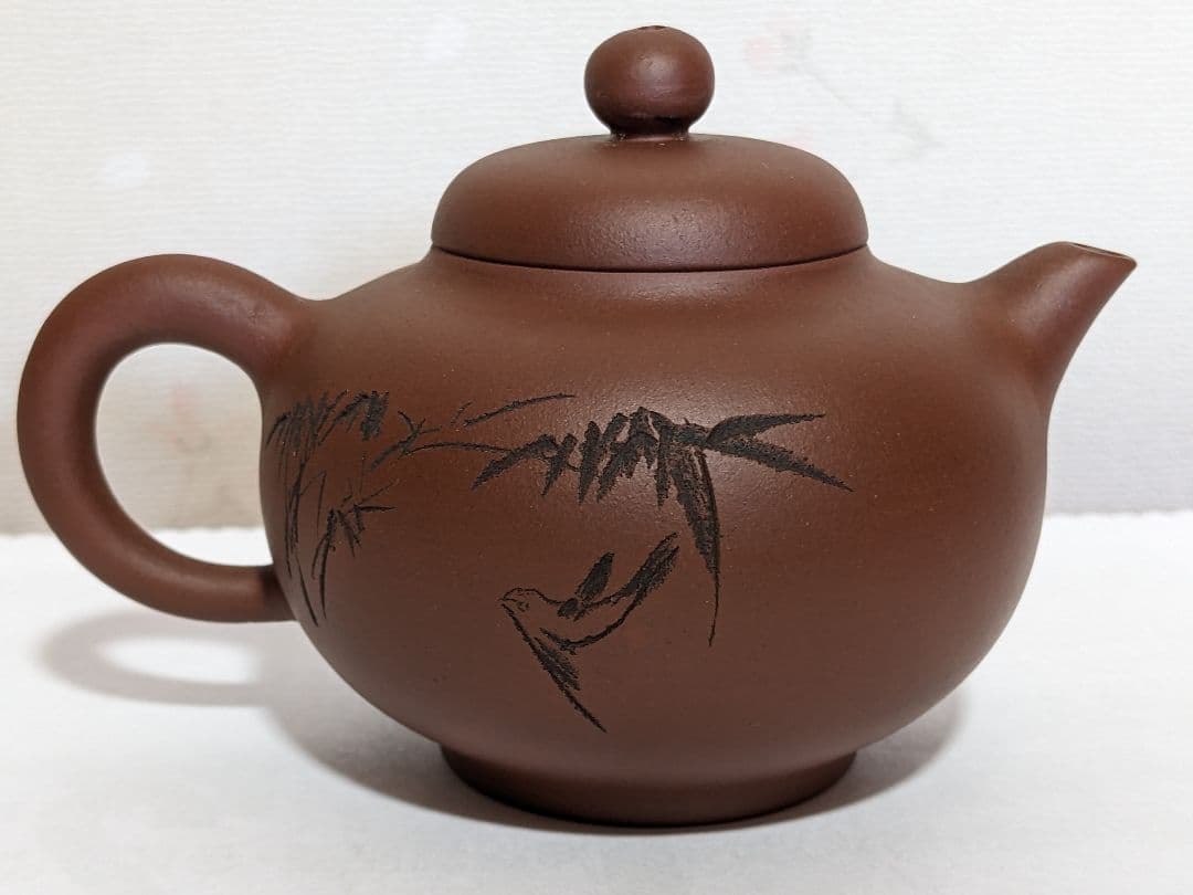 ♦中国 朱泥 紫泥 紫砂 茶壺 タタラ造り コレクション 骨董品 アンティーク
