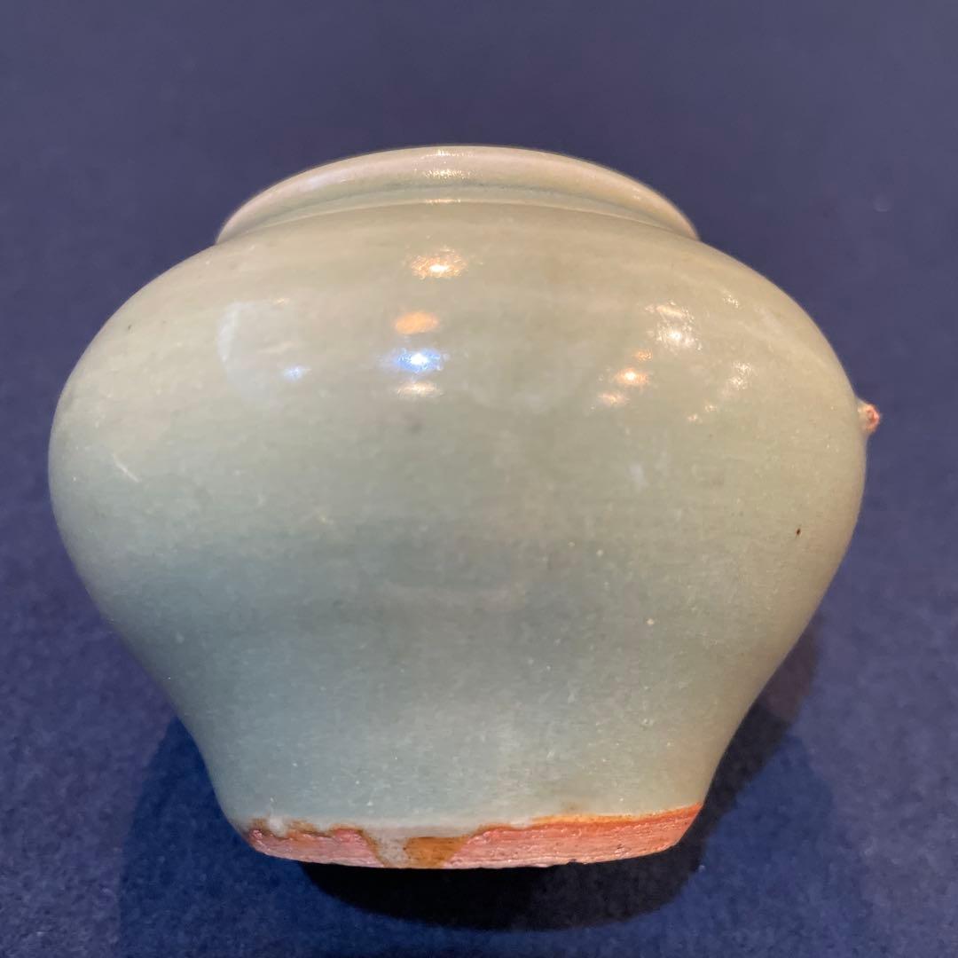 時代物「茶入」裏千家15代家元【鵬雲斎】書付の『青磁の茶入』です。