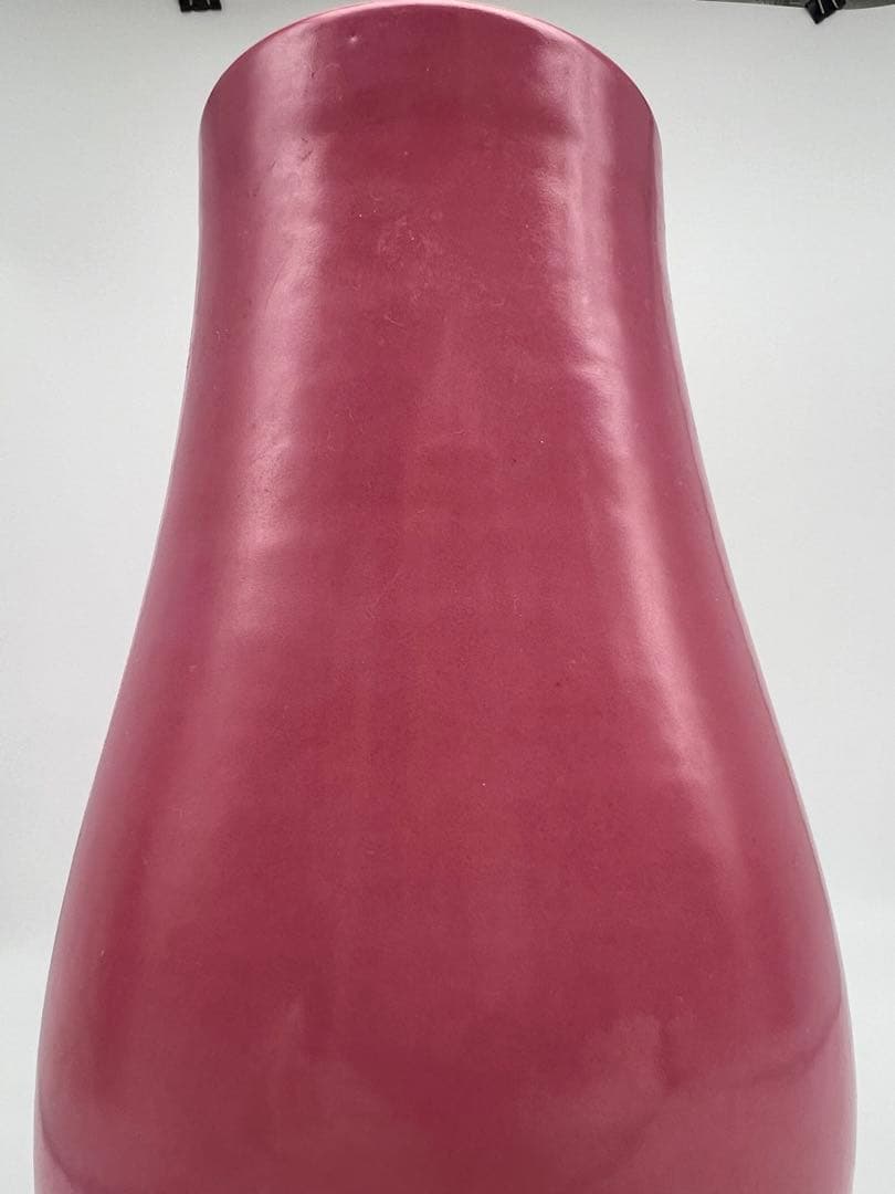 中国民国〜50年代の胭脂紅梅瓶唐物古美術品　江戸アンティーク骨董コレクション青磁