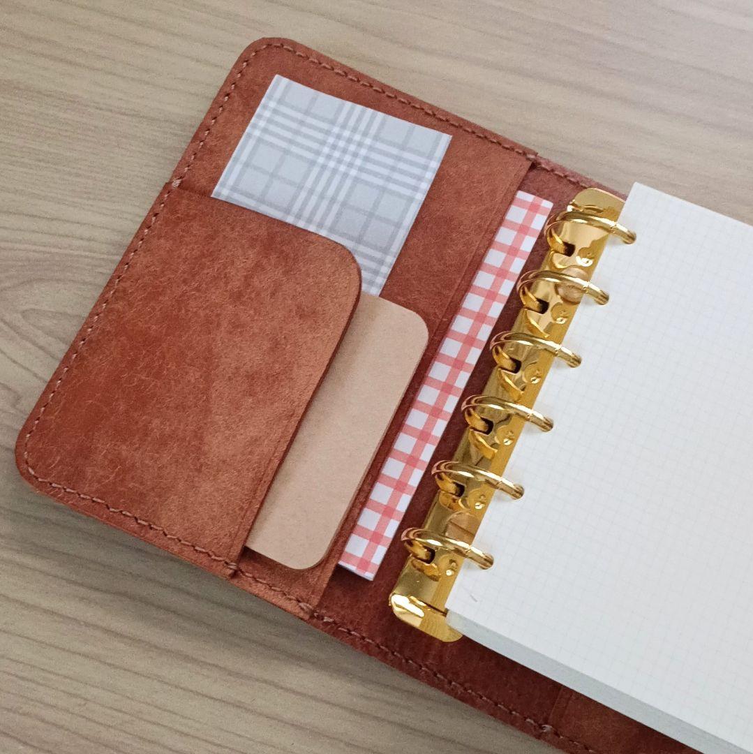 ミニ6 システム手帳 コニャック